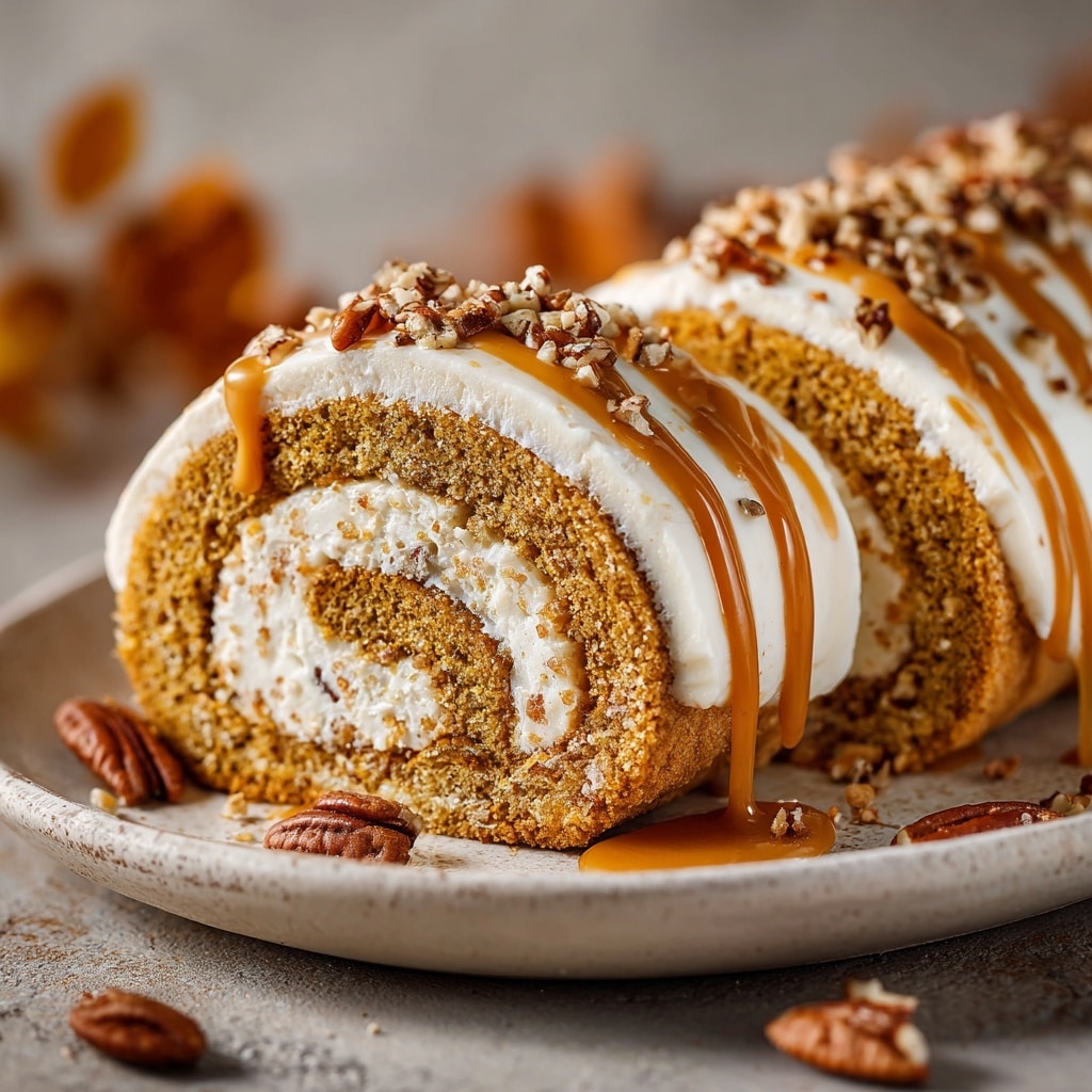 Pumpkin Spice Roll Cake Recipe - Recipe Image