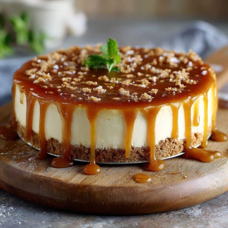 Salted Caramel Apple Pie Cheesecake Recipe