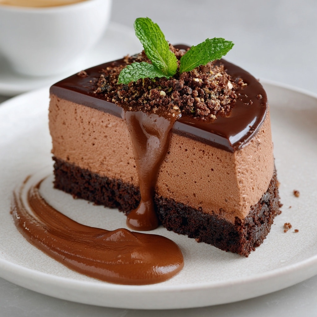 Decadent Dark Chocolate Cheesecake Recipe - Recipe Image