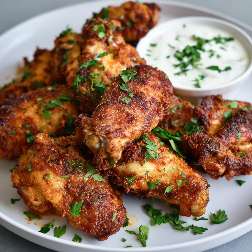 Crispy Air-Fried Chicken Wings Recipe - Recipe Image