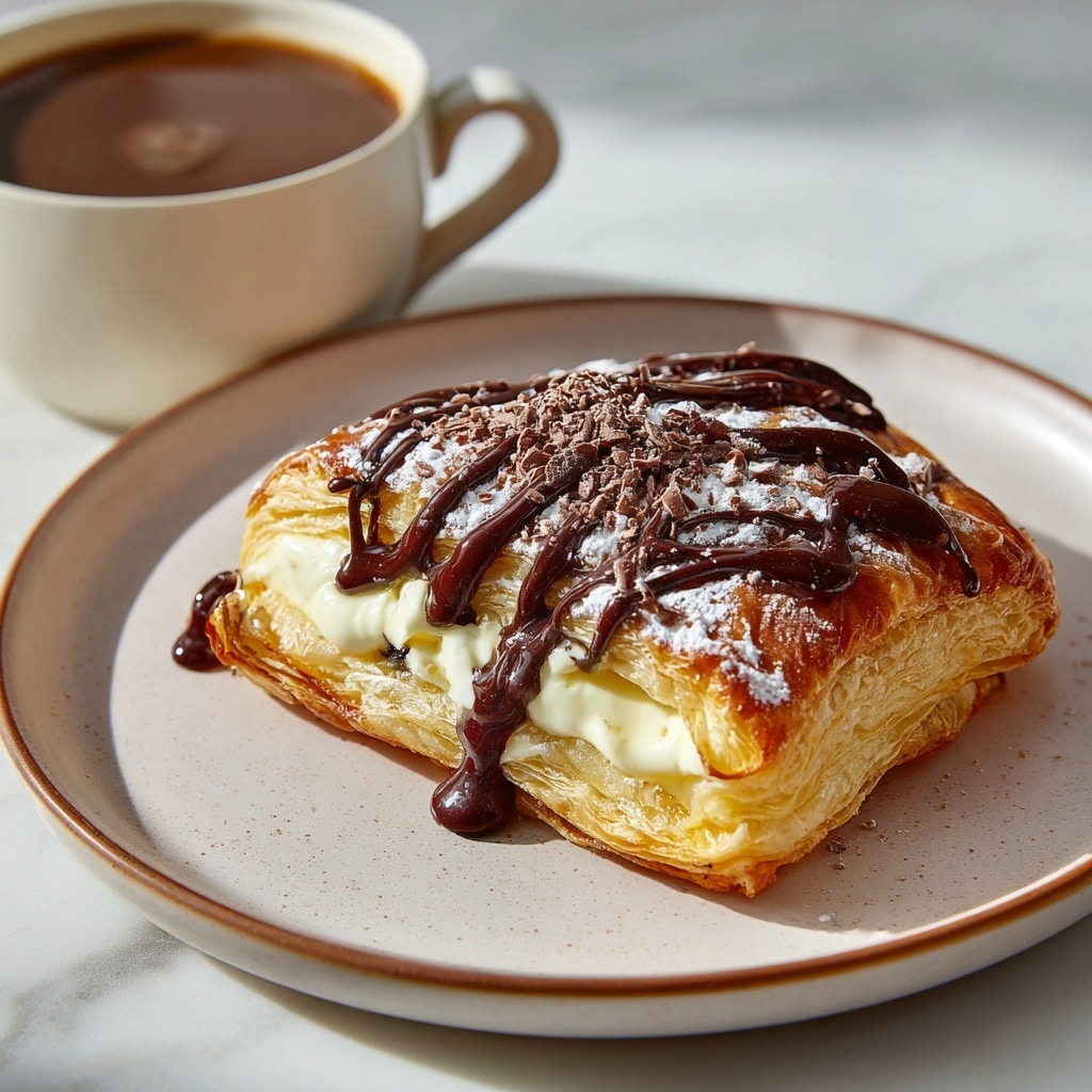Chocolate Puff Pastry with Chocolate Spread Recipe - Recipe Image