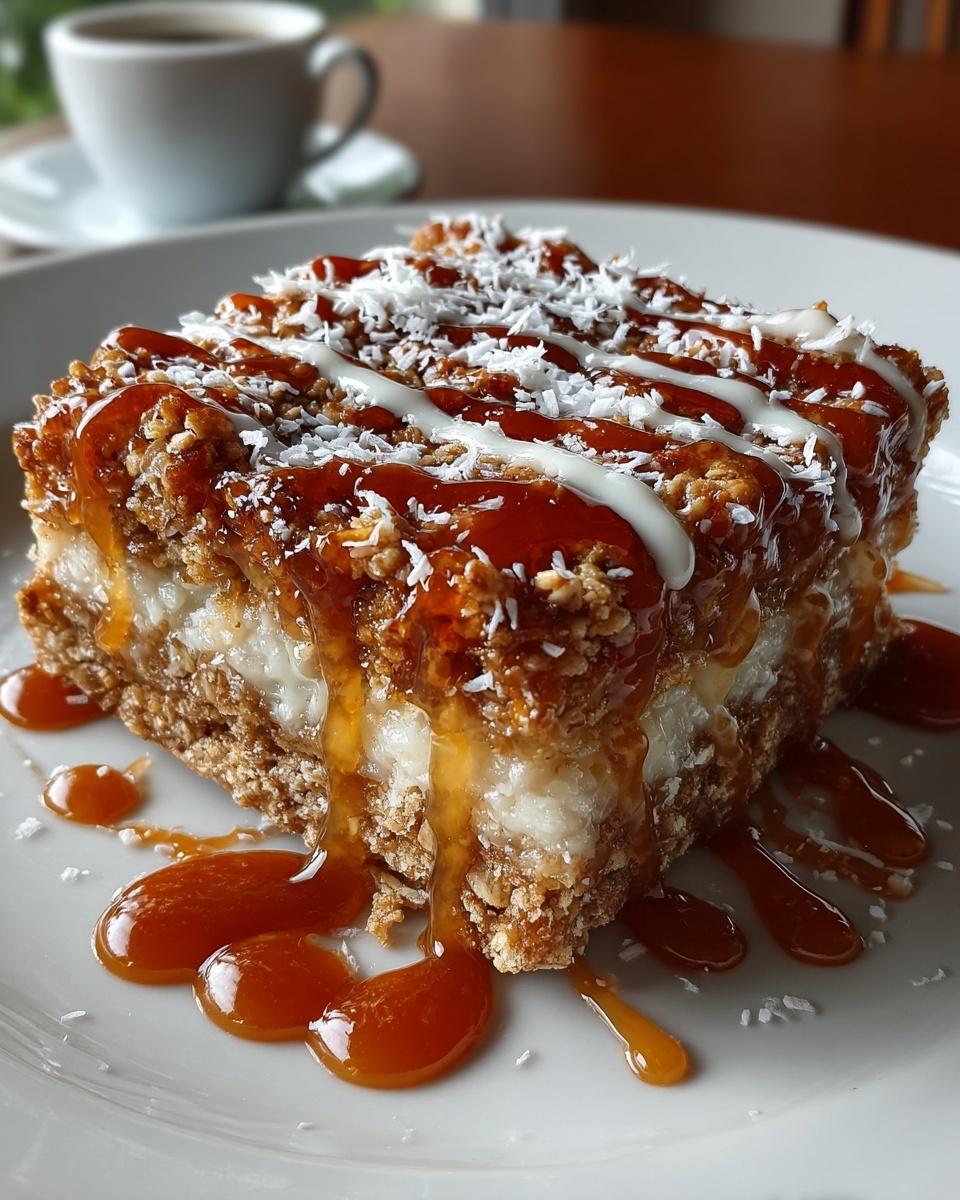 Caramel Coconut Bars Recipe - Recipe Image