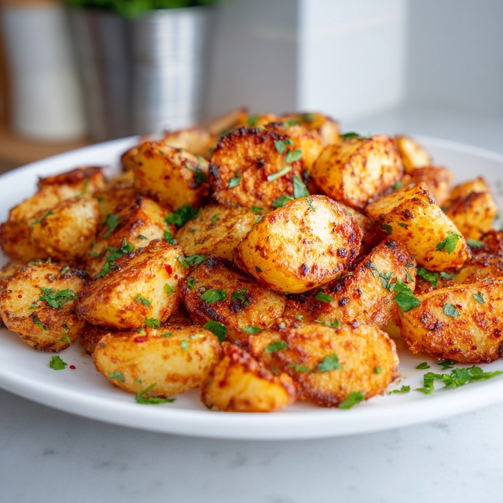 Crispy Garlic Butter Potatoes Recipe - Recipe Image