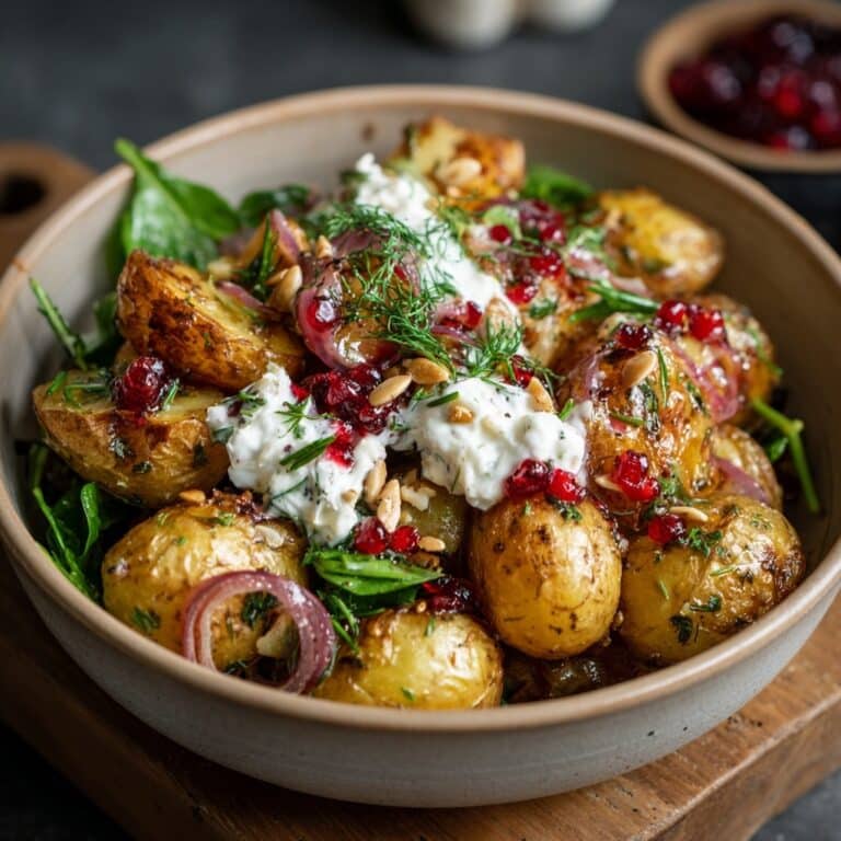Smashed Greek Potatoes with Feta Recipe
