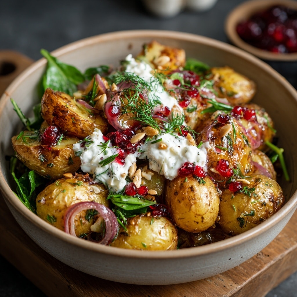 Smashed Greek Potatoes with Feta Recipe - Recipe Image