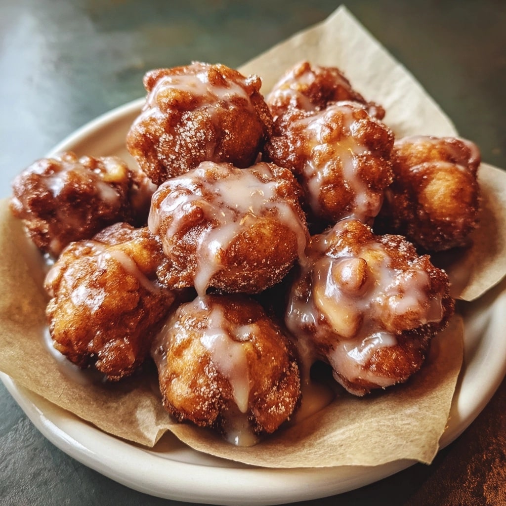 Homemade Apple Fritter Doughnuts Recipe - Recipe Image