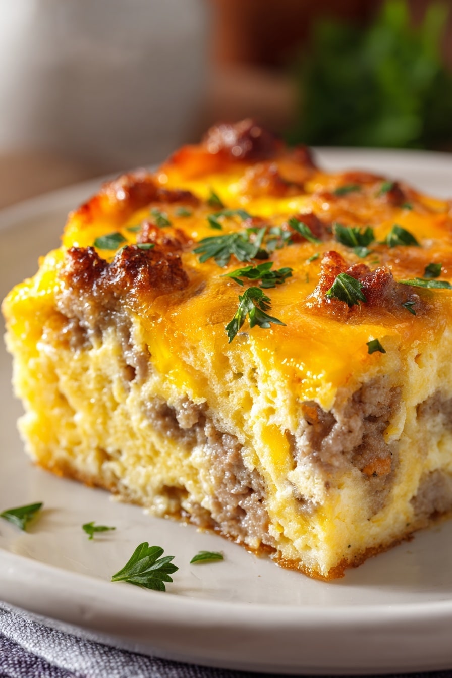 Creamy Breakfast Egg Bake Recipe - Recipe Image