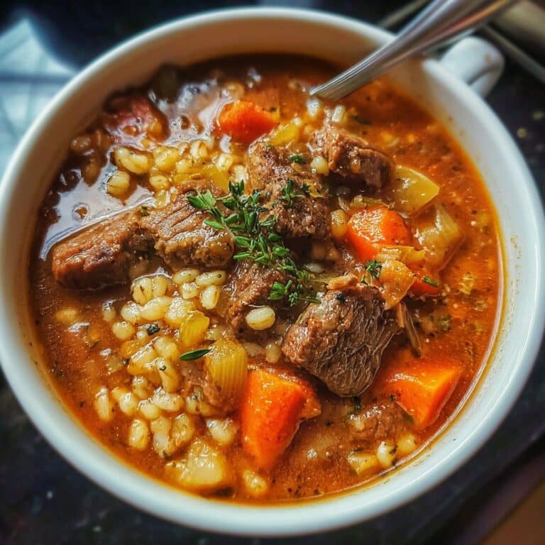Instant Pot Beef Barley Soup Recipe