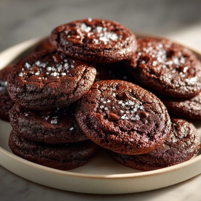 Double Chocolate Salted Caramel Cookies Recipe