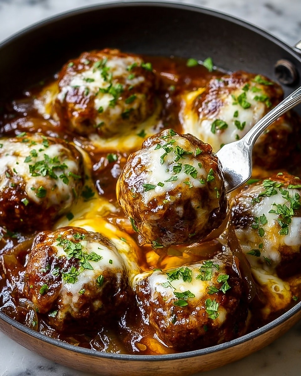 French Onion Meatballs Recipe - Recipe Image