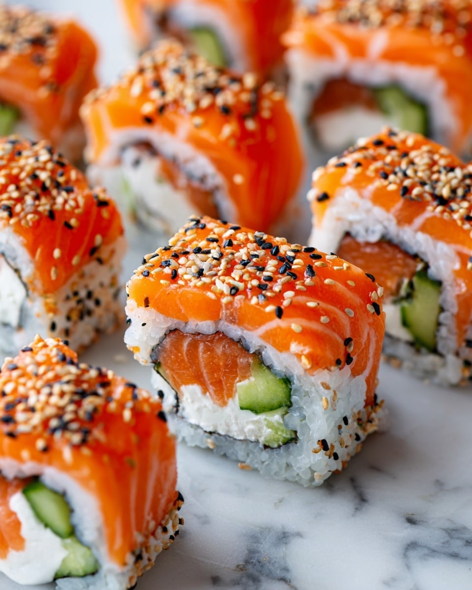 Tzatziki Avocado Salmon Rolls Recipe - Recipe Image
