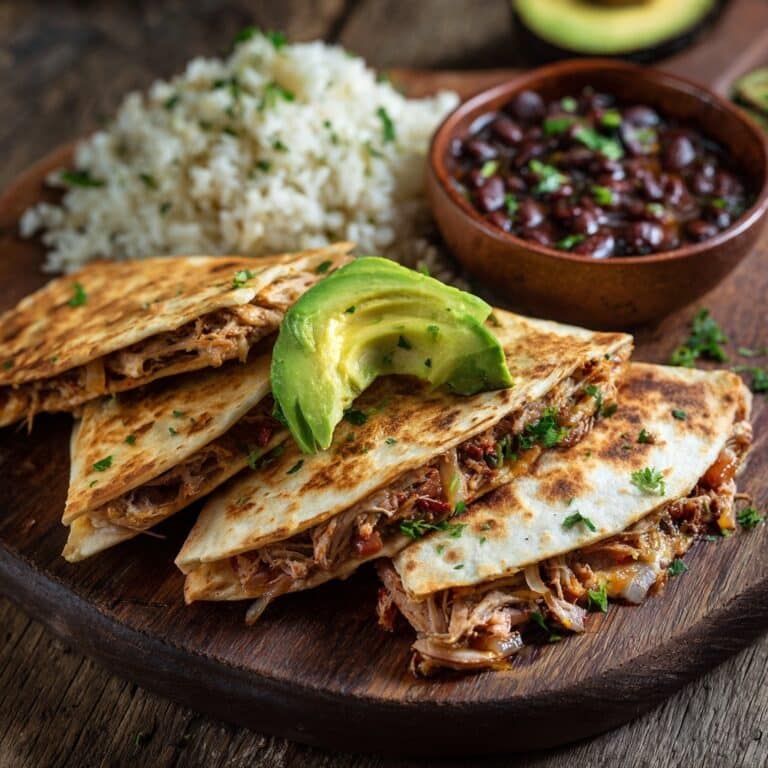 High-Protein Chicken Ranch Quesadilla Recipe