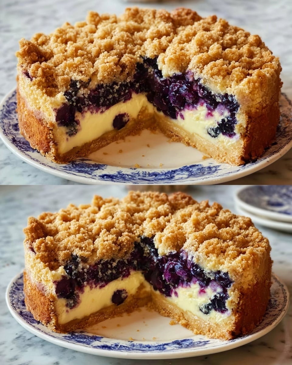 Sherry’s Blueberry Cream Cheese Crumb Cake Recipe - Recipe Image