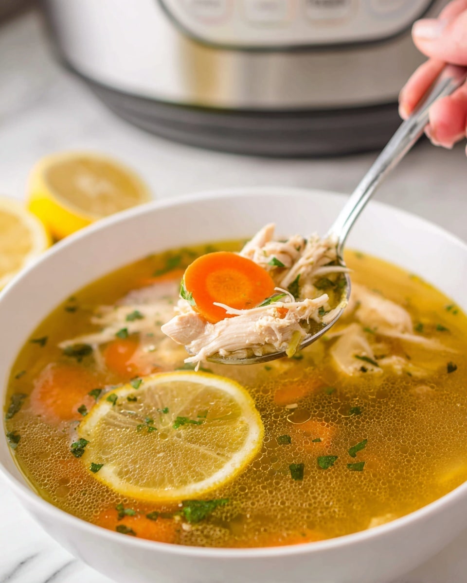 Crockpot Lemon Chicken Soup Recipe - Recipe Image