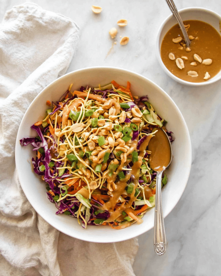 Chinese Chicken Salad with Asian Peanut Dressing Recipe