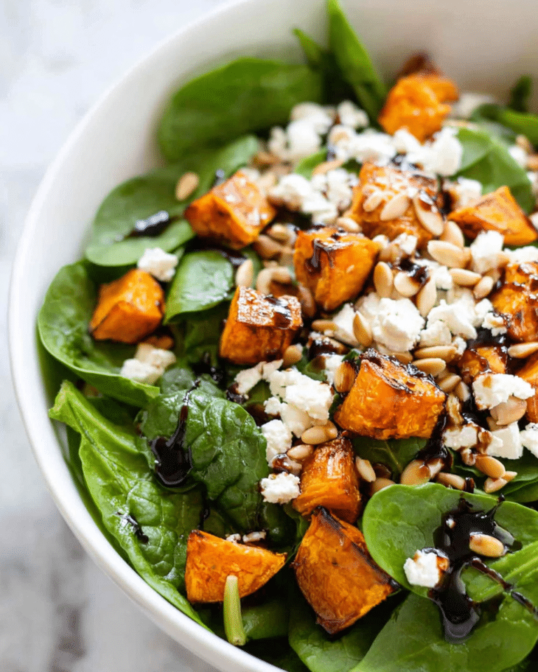 Roast Pumpkin, Spinach and Feta Salad Recipe