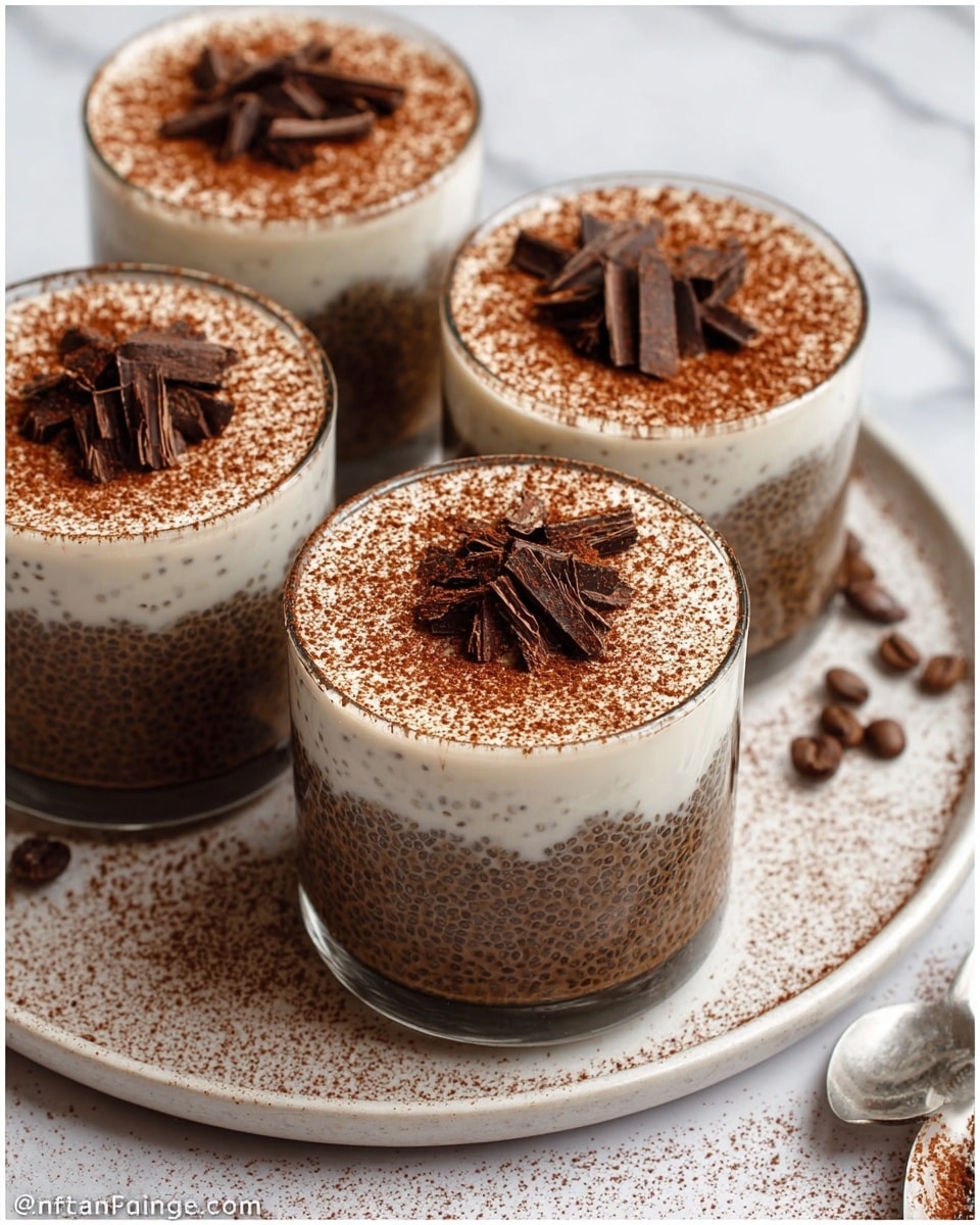 5-Minute Vegan Tiramisu Chia Pudding Recipe - Recipe Image