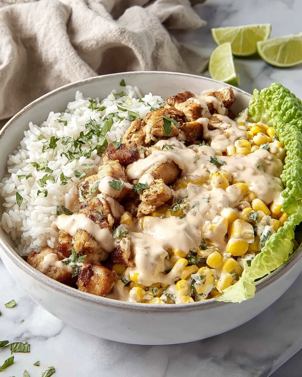 Healthy Street Corn Chicken Rice Bowl (Easy Recipe) Recipe - Recipe Image
