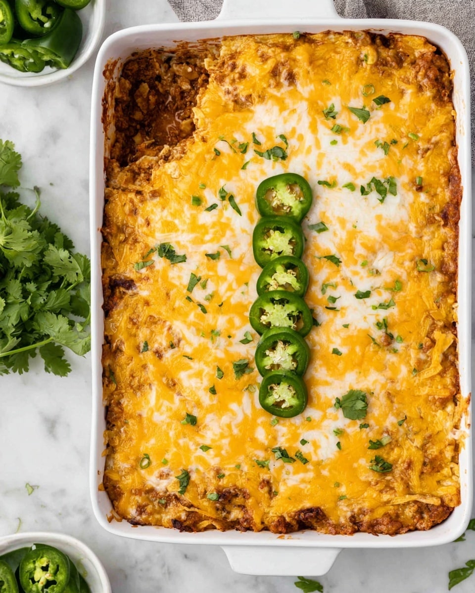 Sour Cream Chicken Enchilada Casserole Recipe - Recipe Image