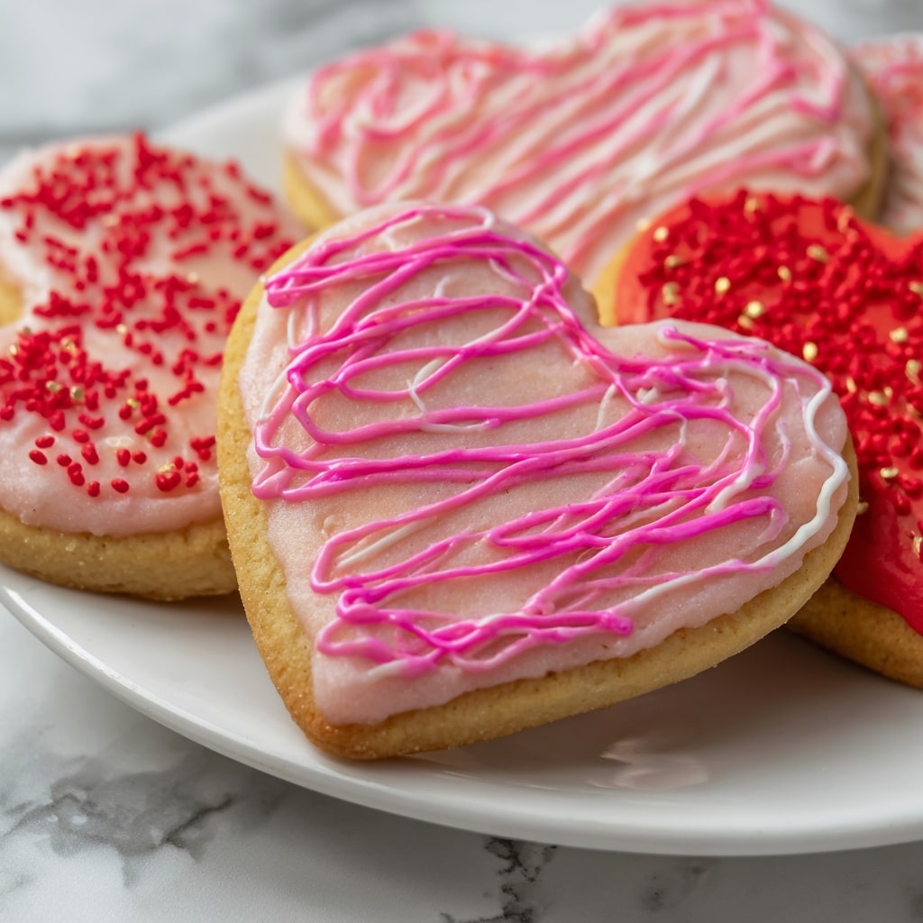 Chocolate Dipped Heart Cookies Recipe - Recipe Image