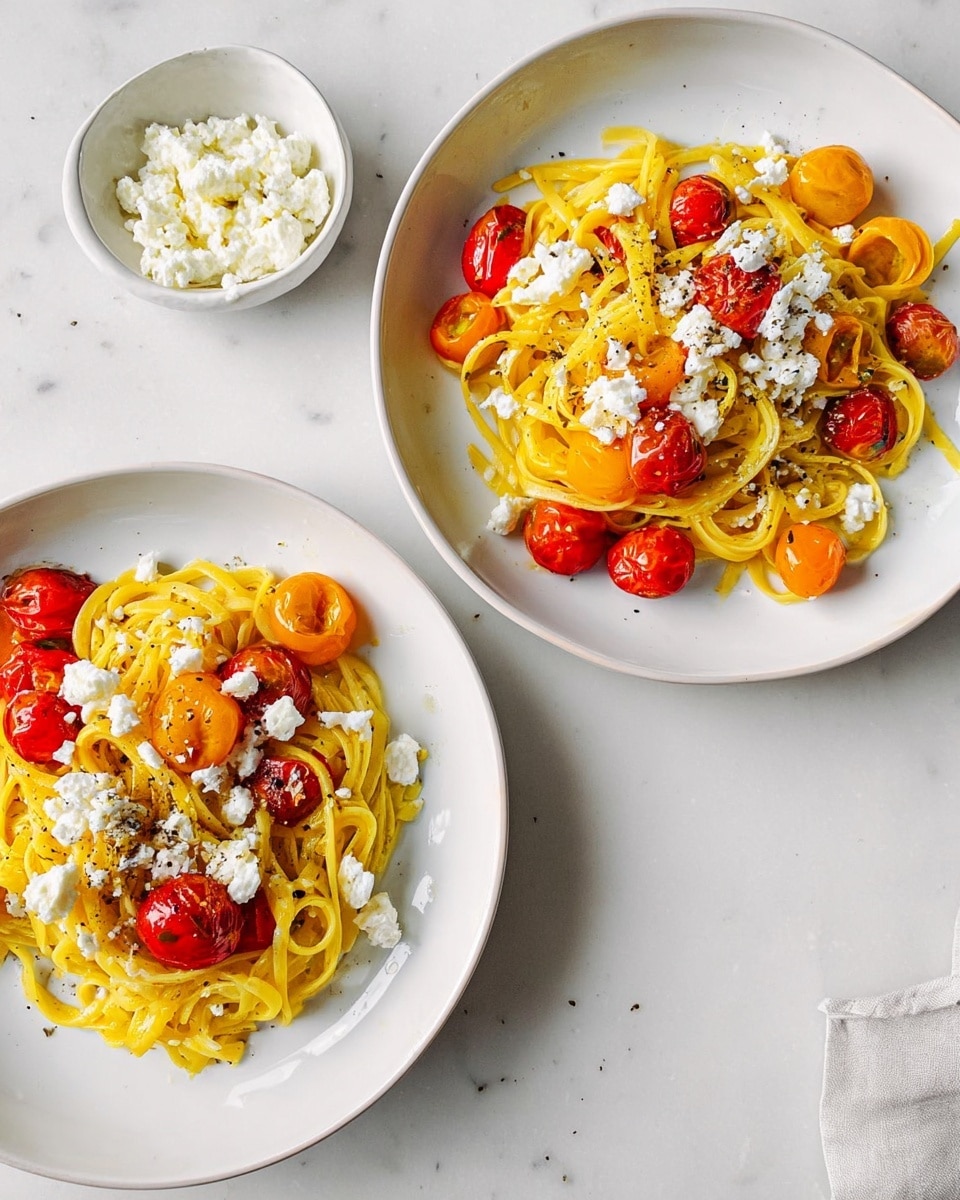 Turmeric-Butter Pasta With Tomatoes Recipe - Recipe Image