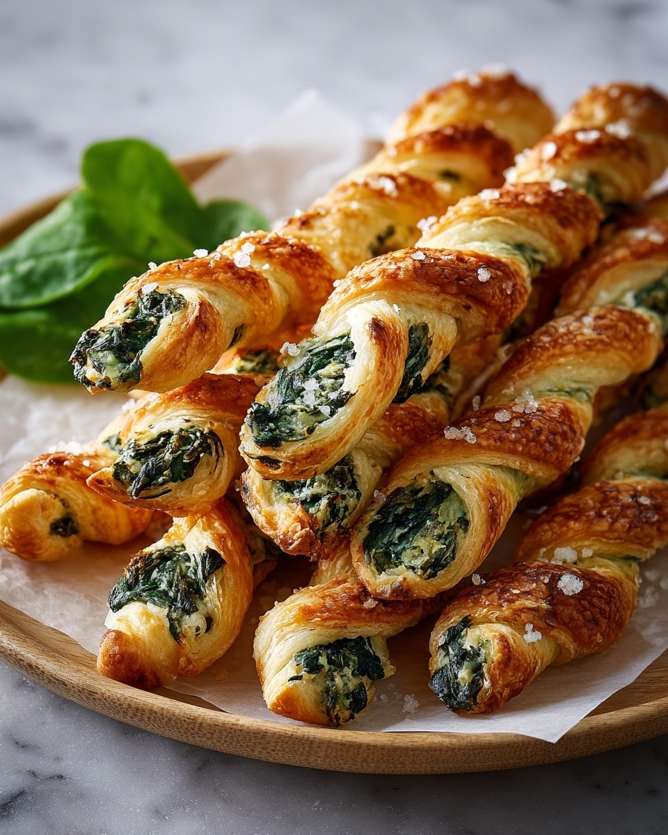 Parmesan and Spinach Cheese Twists Recipe - Recipe Image