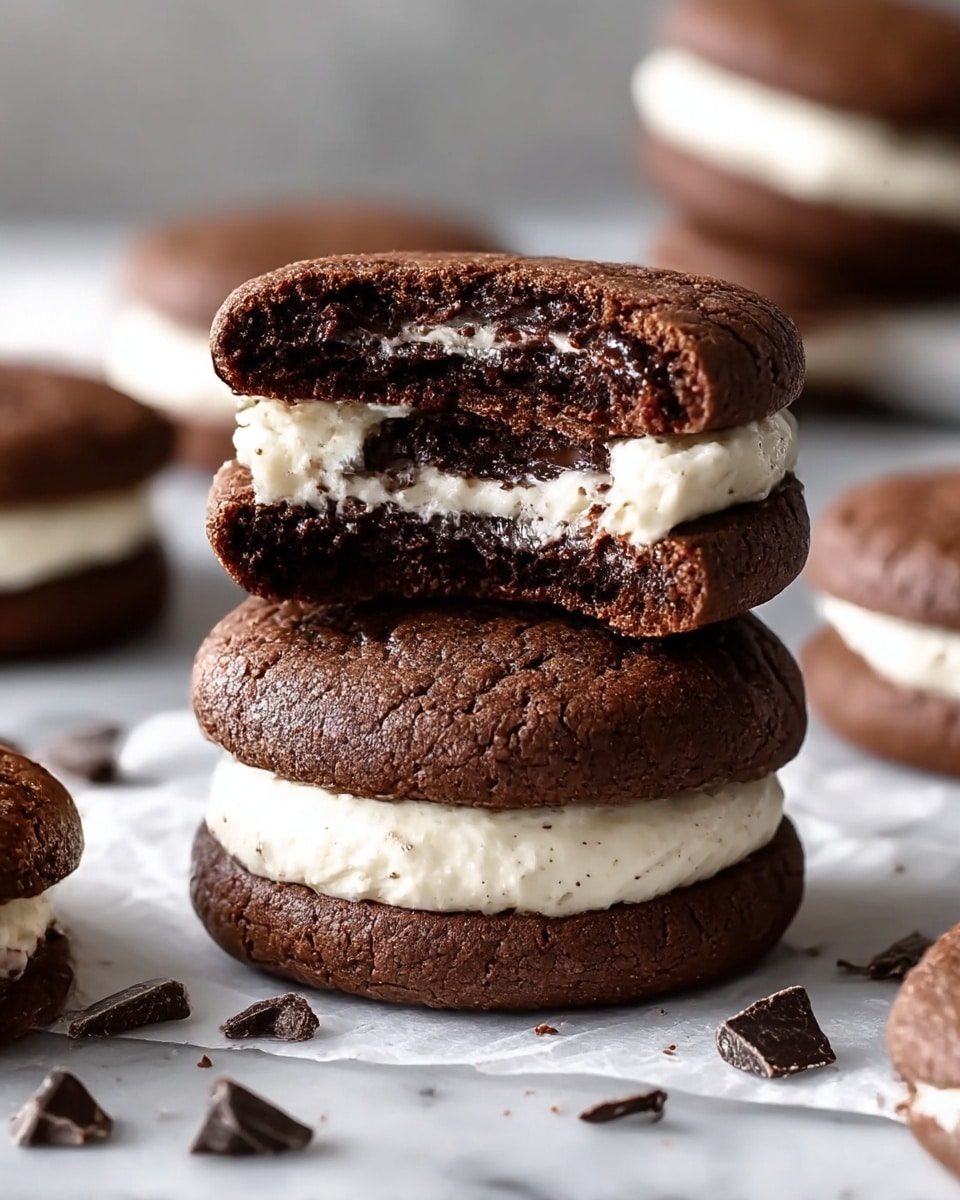 Brownie Cookie Sandwiches with Cookie Dough Buttercream Recipe - Recipe Image