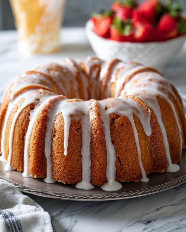 Fresh Strawberry Lemon Bundt Cake Recipe