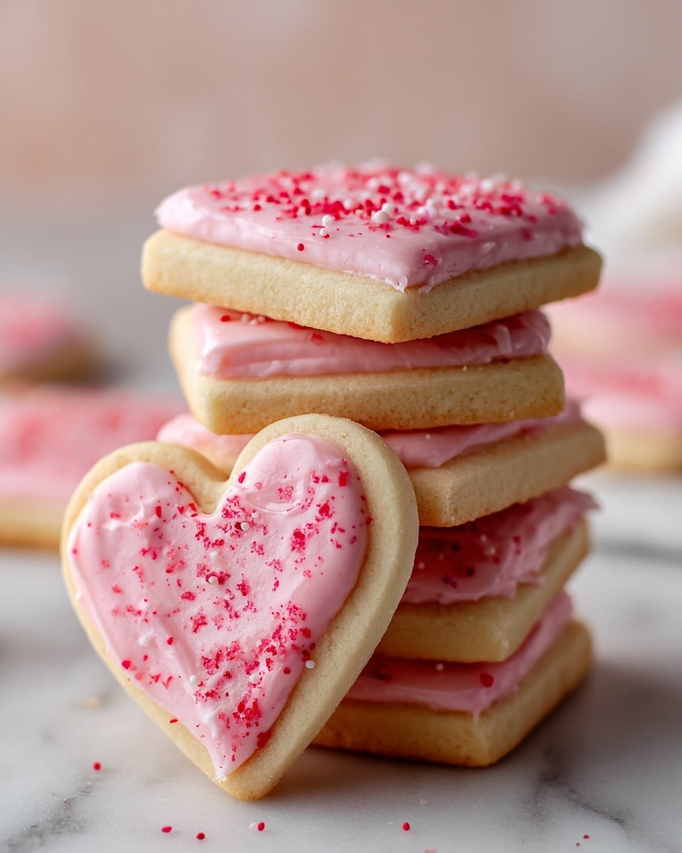 Strawberry Shortbread Cookies with Real Strawberry Flavor in 7 Easy Steps Recipe - Recipe Image