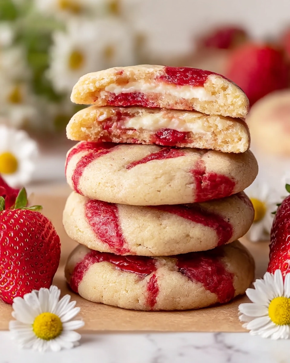 Strawberry Cheesecake Cookies Recipe - Recipe Image