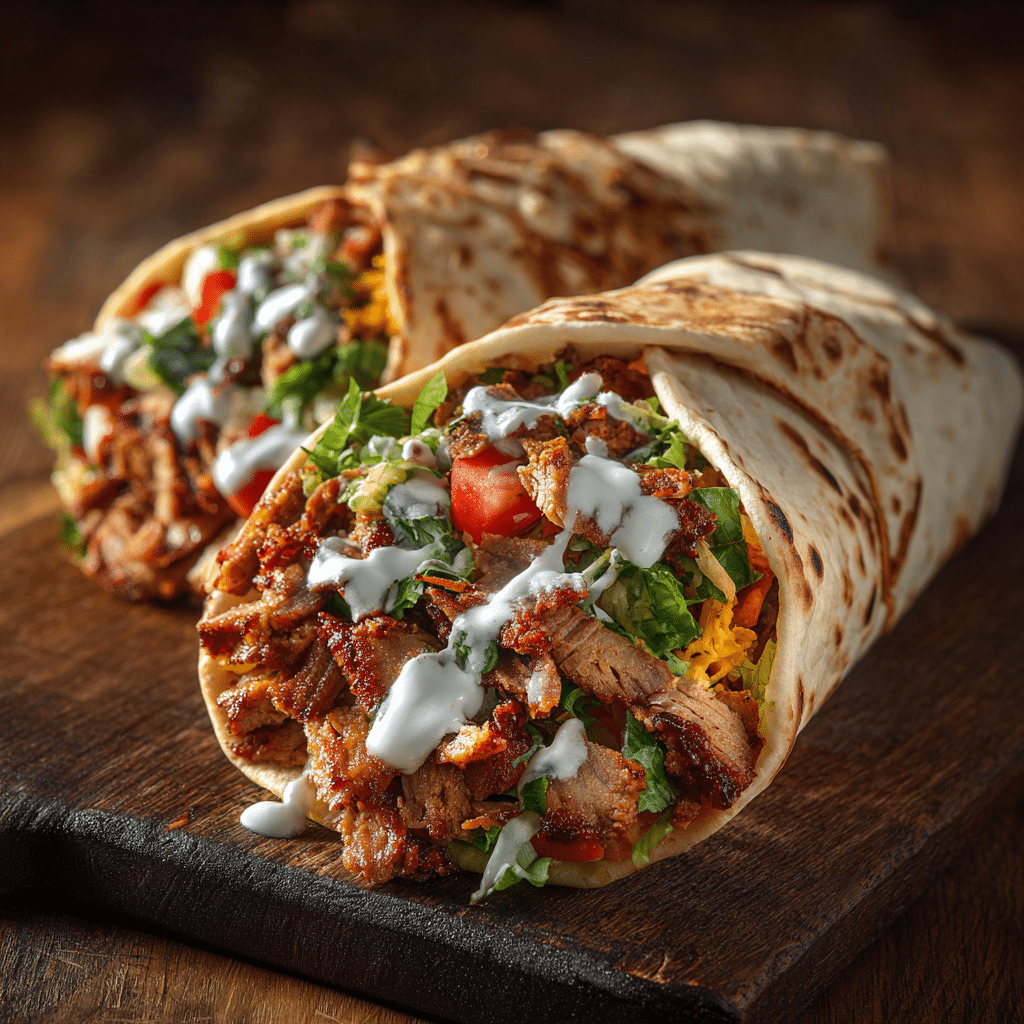 Slow Cooker Chicken Shawarma with Creamy Yogurt Sauce Recipe - Recipe Image