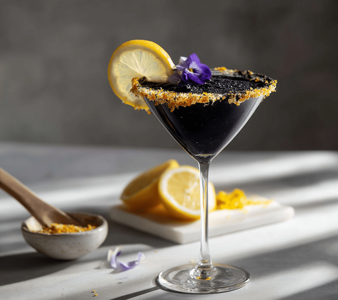 Lavender Lemon Drop Martini Recipe - Recipe Image