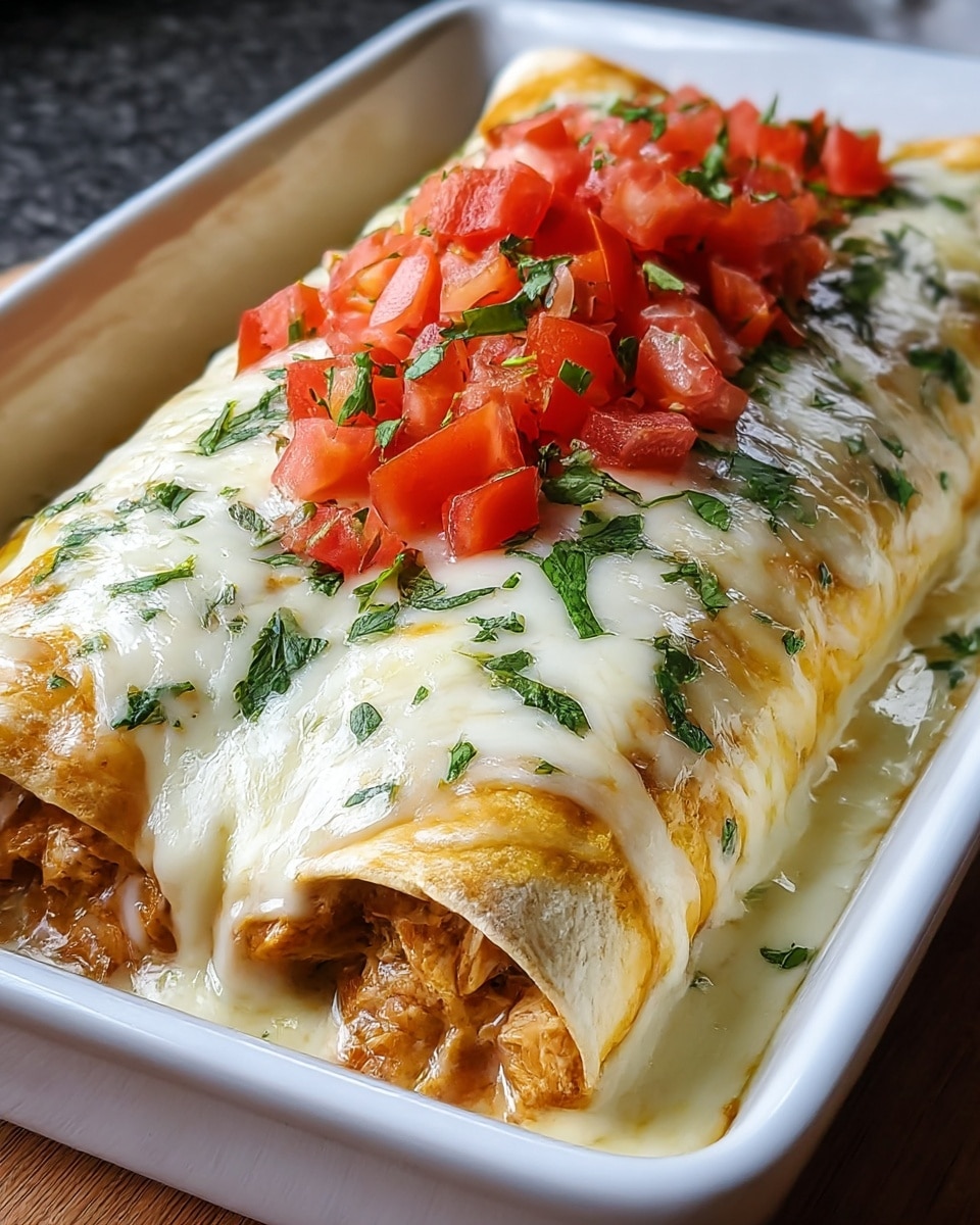 Creamy Queso Chicken Enchiladas for Effortless Family Dinners Recipe - Recipe Image