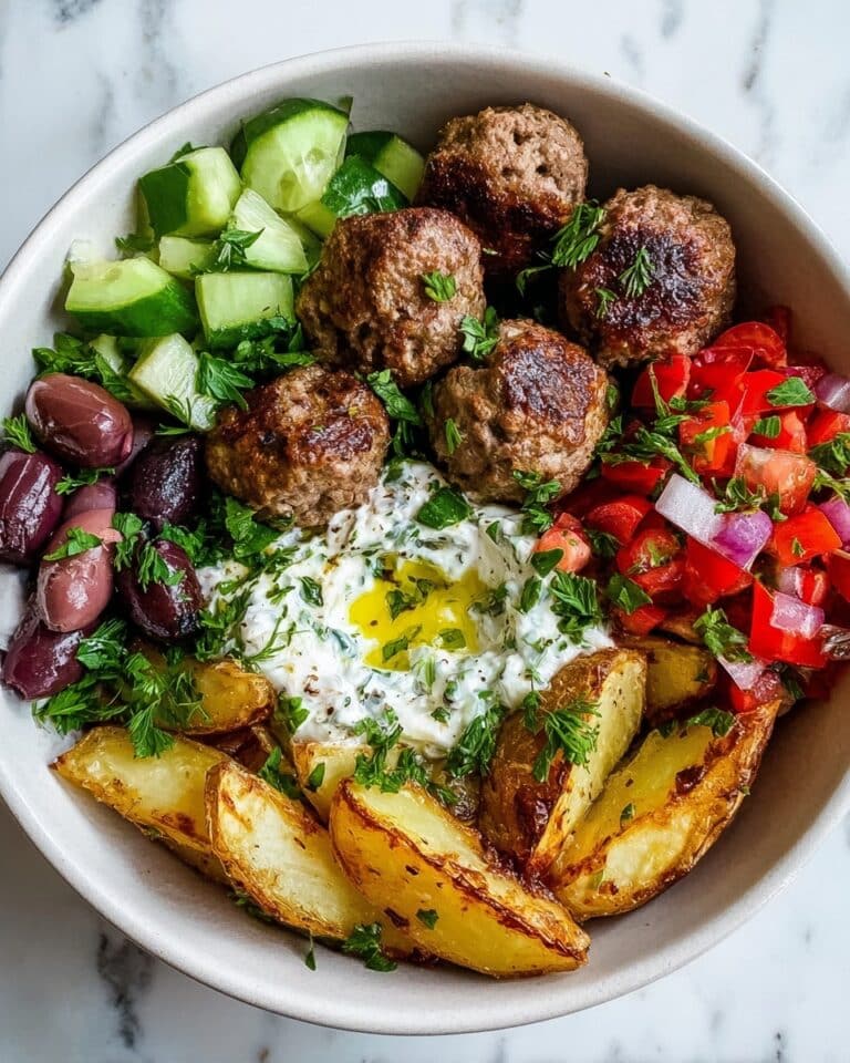 Greek Meatball Bowl Recipe