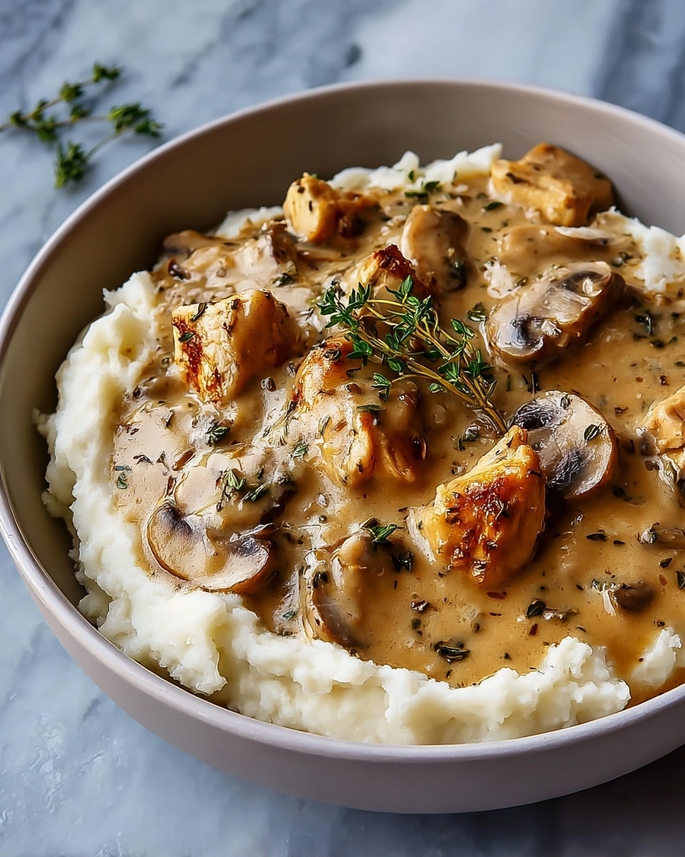 Slow Cooker Creamy Chicken Gravy Recipe - Recipe Image