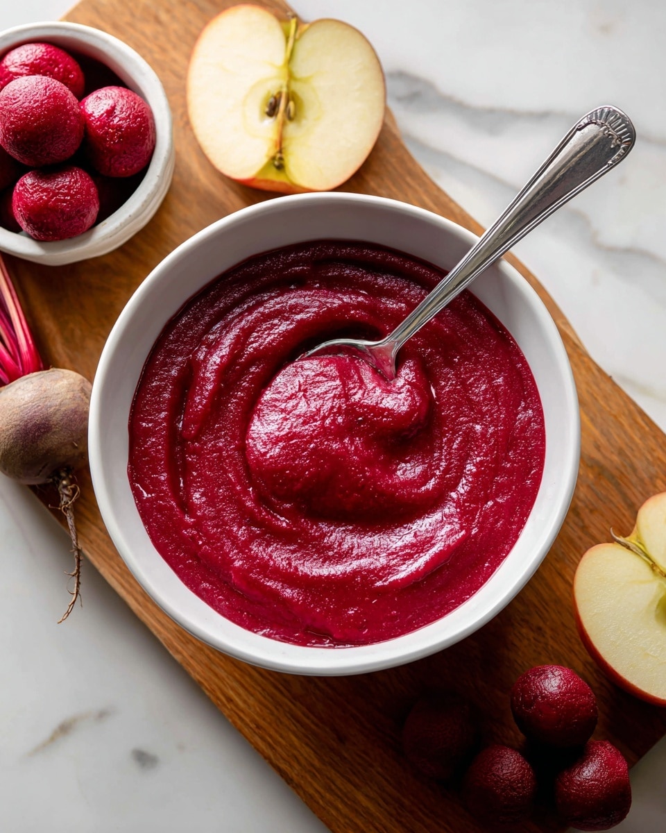 Strawberry Beet Instant Pot Applesauce Recipe - Recipe Image