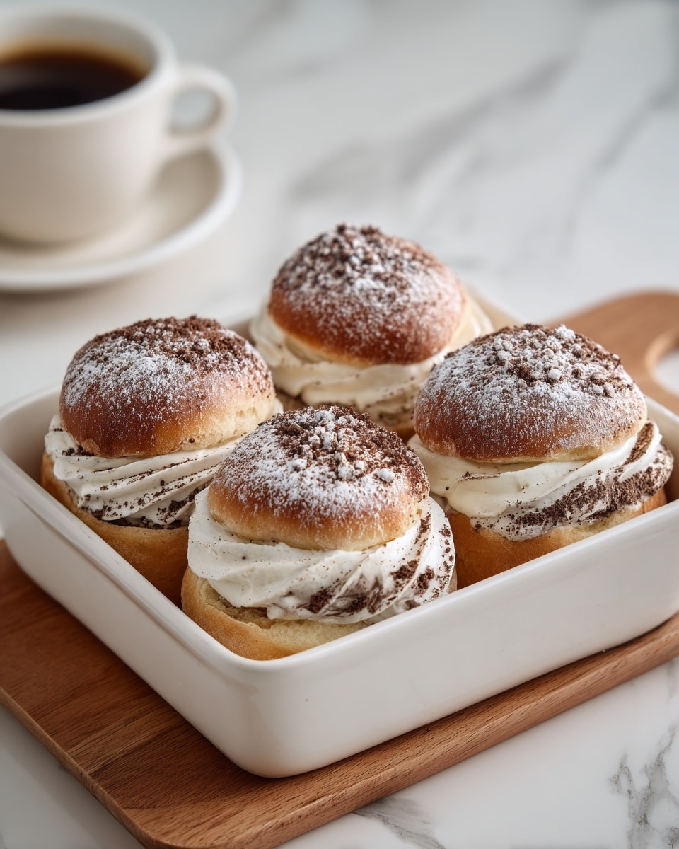 Coffee Cream-Filled Donuts Recipe - Recipe Image
