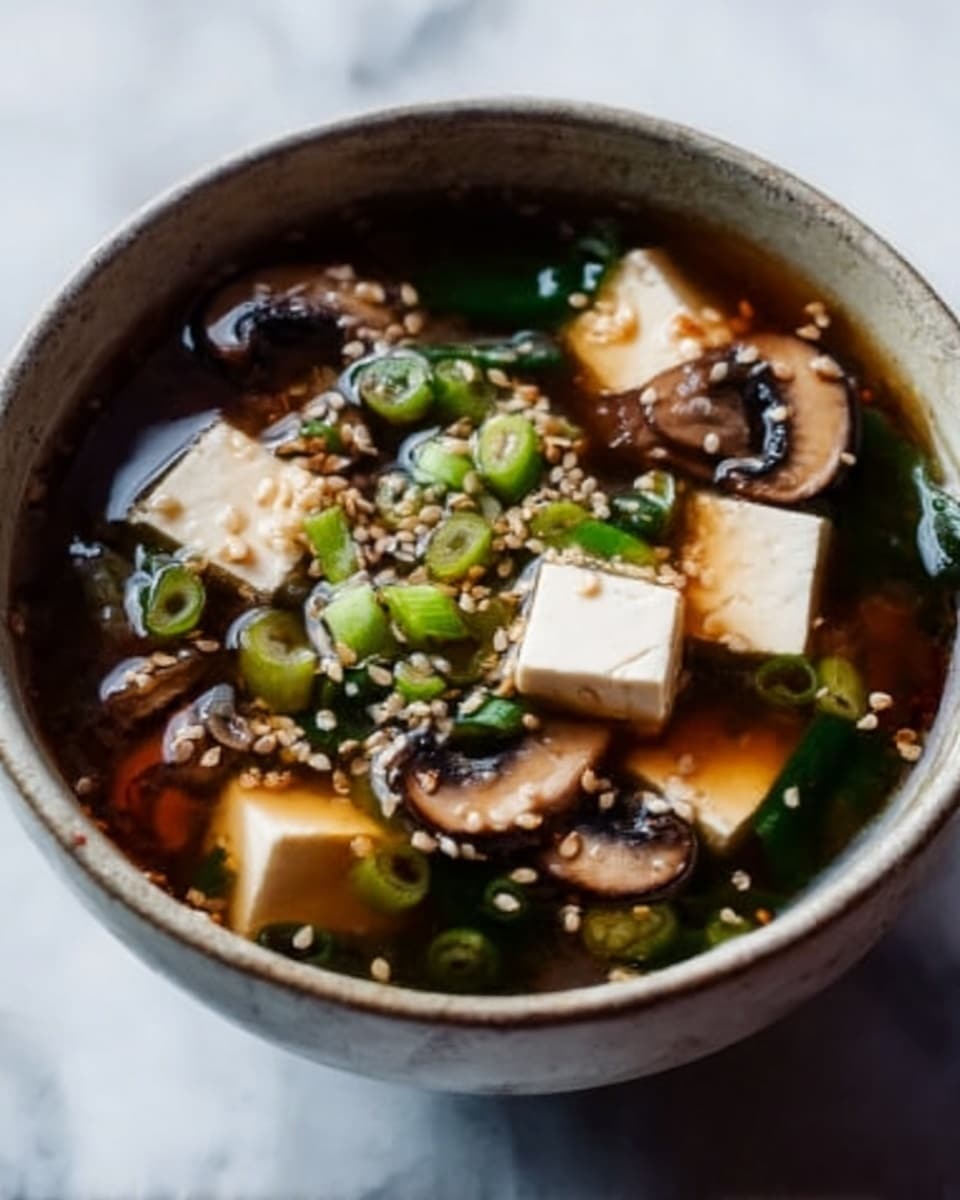 Creamy Miso Soup with Tofu and Greens Recipe - Recipe Image