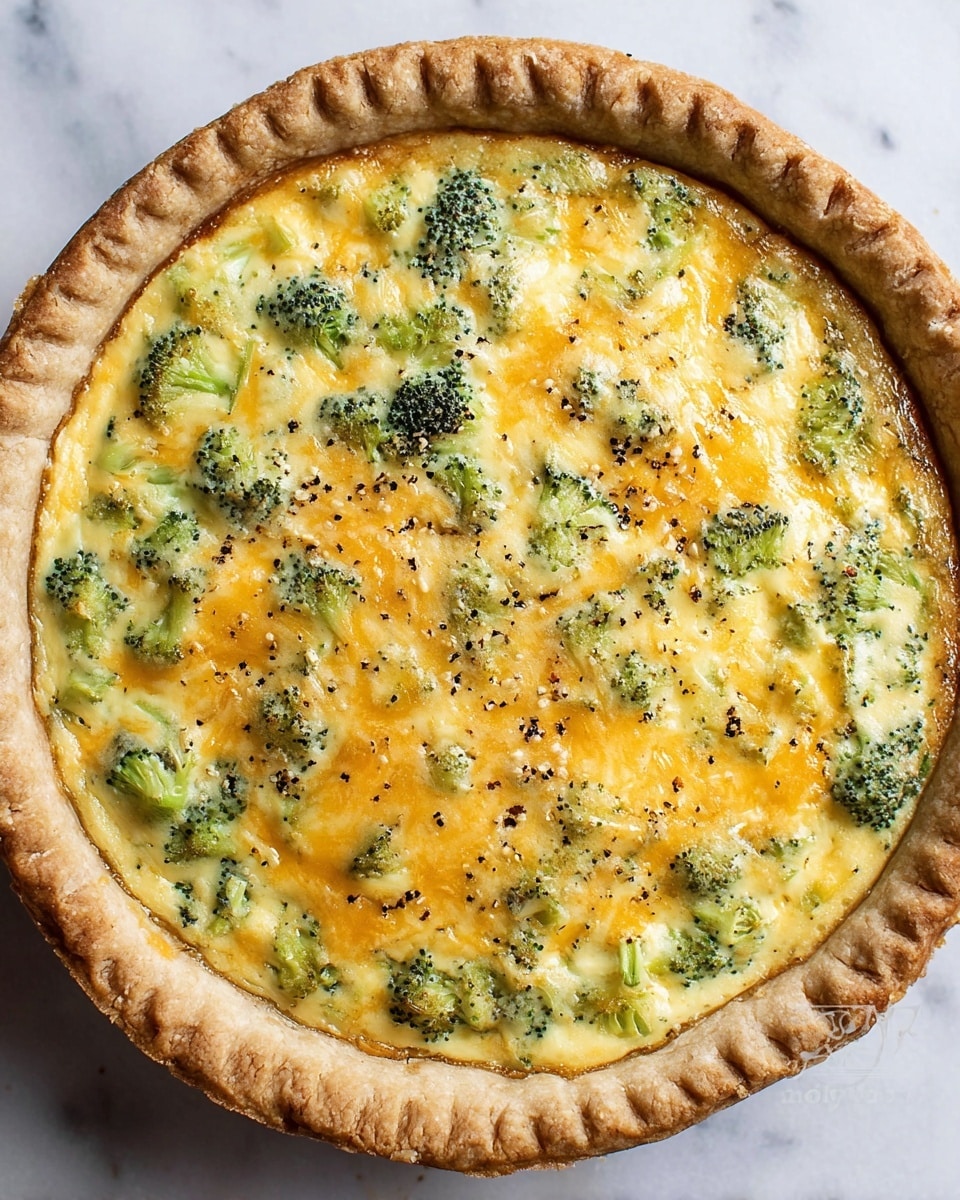 Broccoli Cheddar Quiche Recipe - Recipe Image