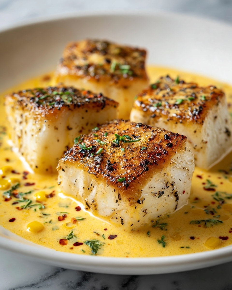Baked Cod in Coconut Lemon Cream Sauce Recipe - Recipe Image