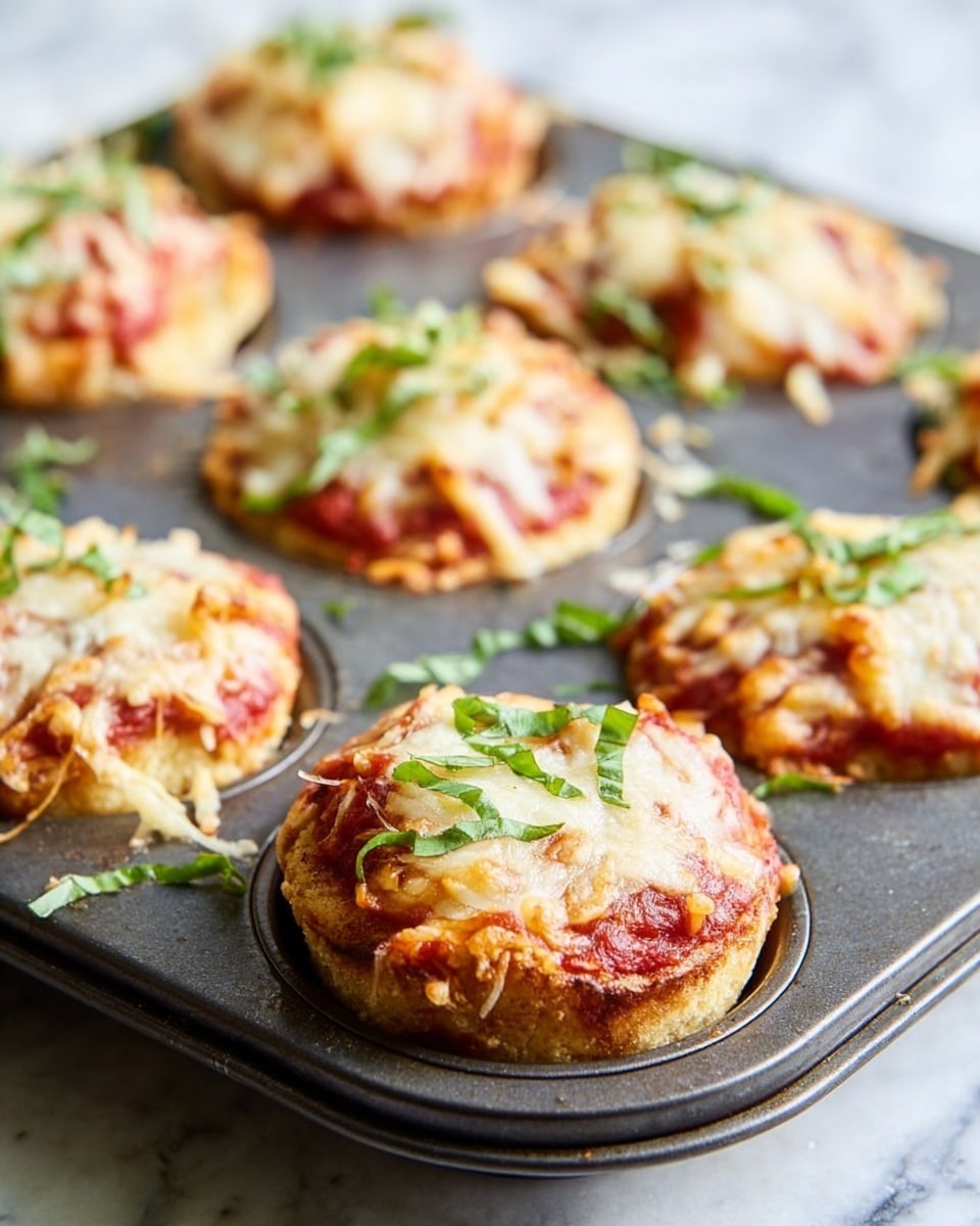 Mozzarella Stuffed Chicken Parmesan Meatloaf Muffins Recipe - Recipe Image