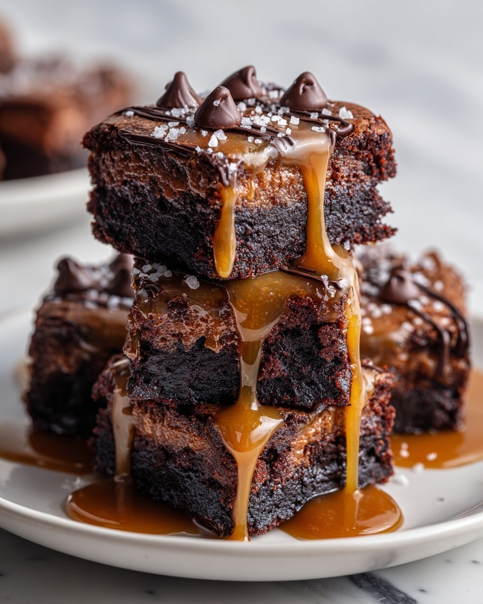 Caramel Chocolate Brownies Recipe - Recipe Image