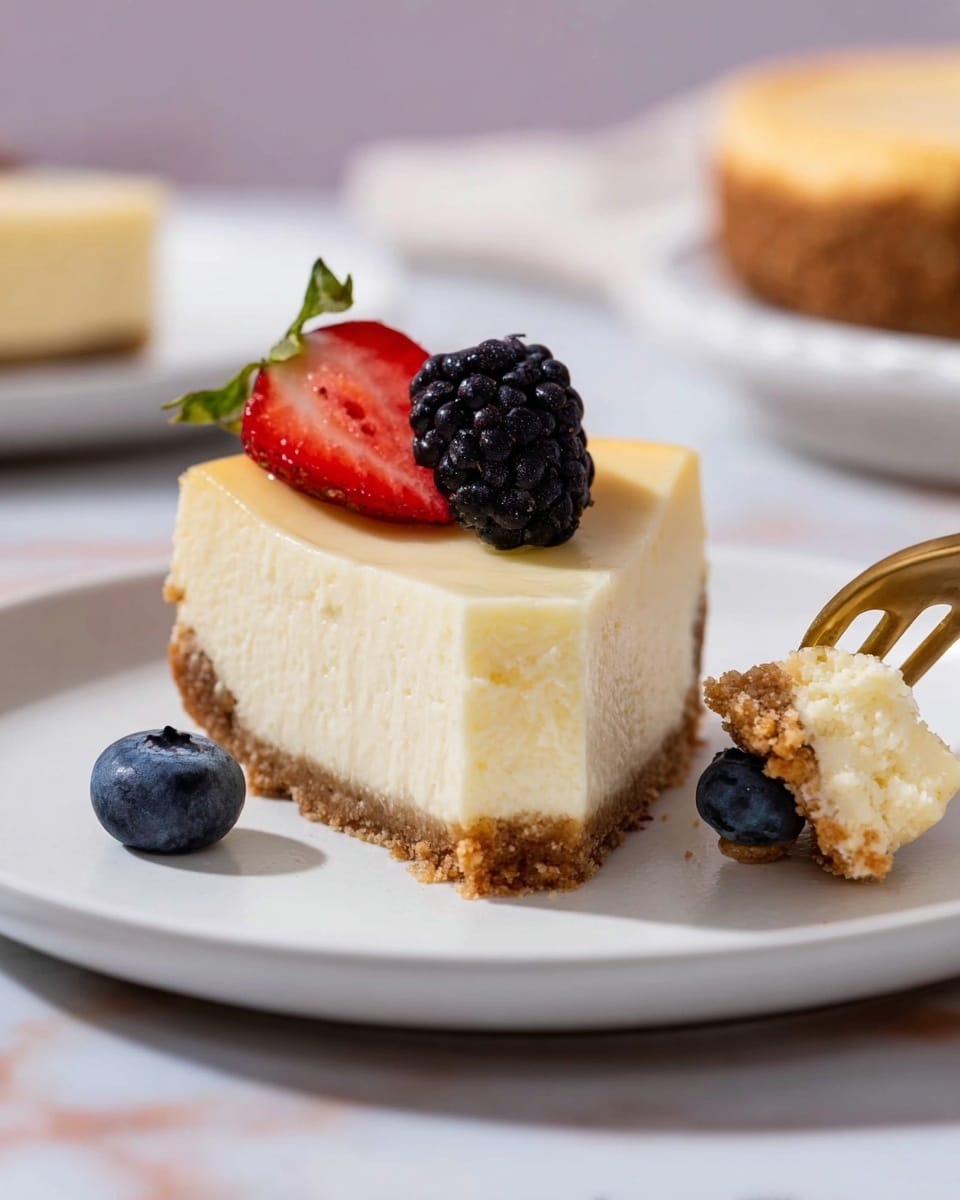 Mini Cheesecakes with Fresh Berries and Cream Cheese Crust Recipe - Recipe Image