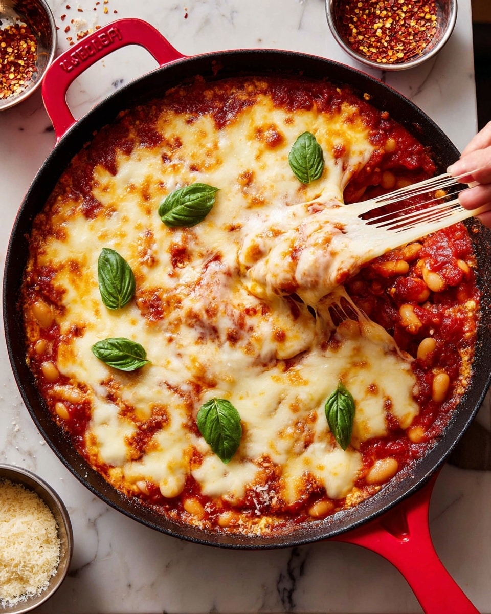 Pizza Beans Skillet Recipe - Recipe Image