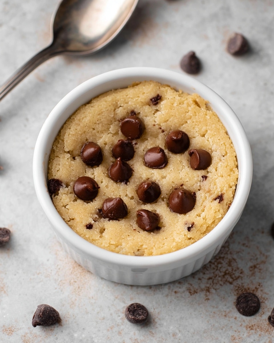 Healthy Vegan Chocolate Chip Mug Cookie Recipe - Recipe Image