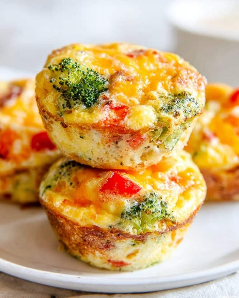 Broccoli Ham and Cheese Egg Muffins Recipe