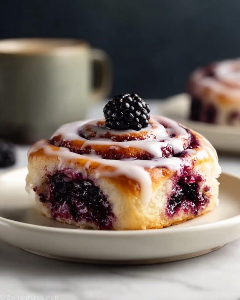 Blackberry Cinnamon Rolls with Cream Cheese Glaze Recipe