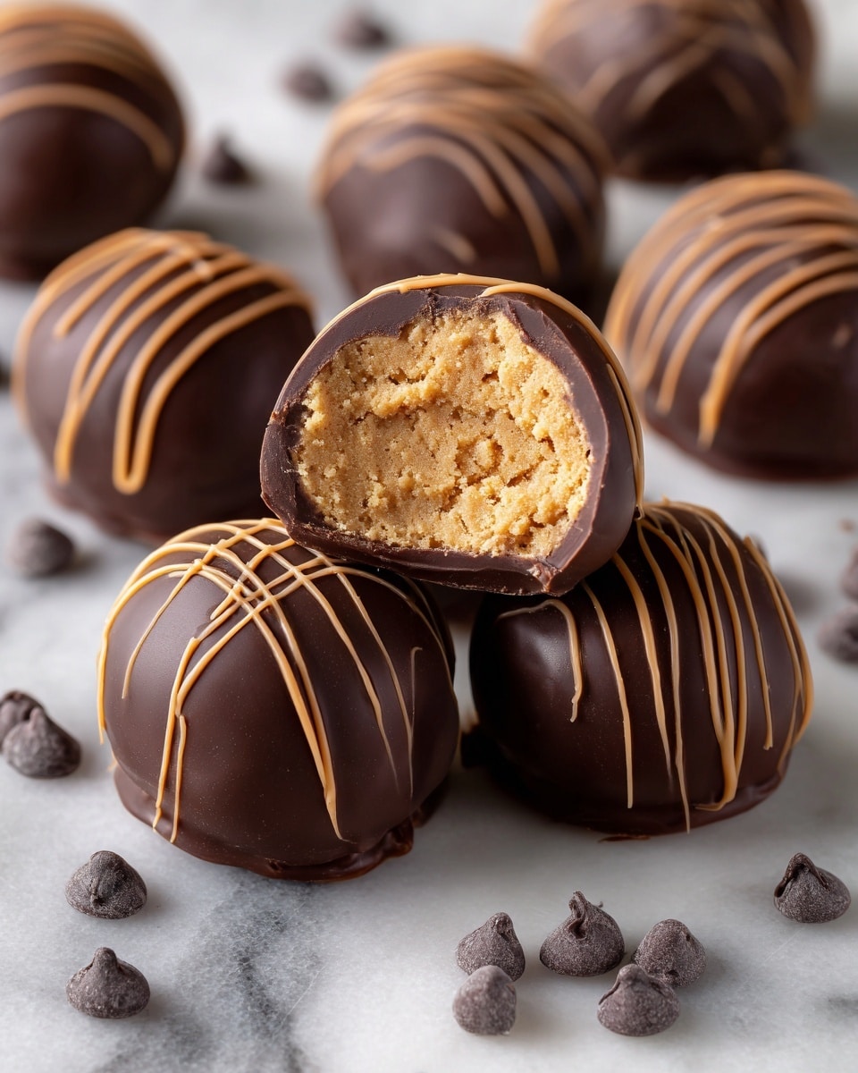 Reese's Bombs: No-Bake Peanut Butter and Chocolate Candy Balls Recipe - Recipe Image
