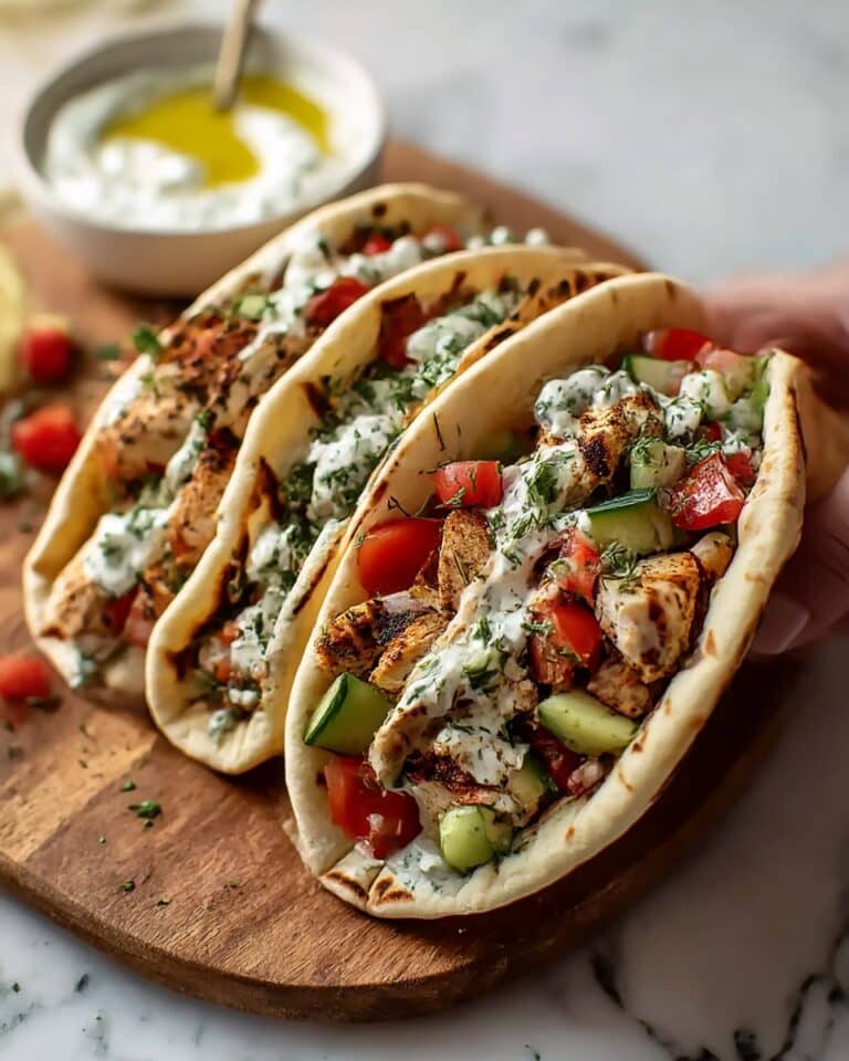 Grilled Mediterranean Chicken Tacos Recipe