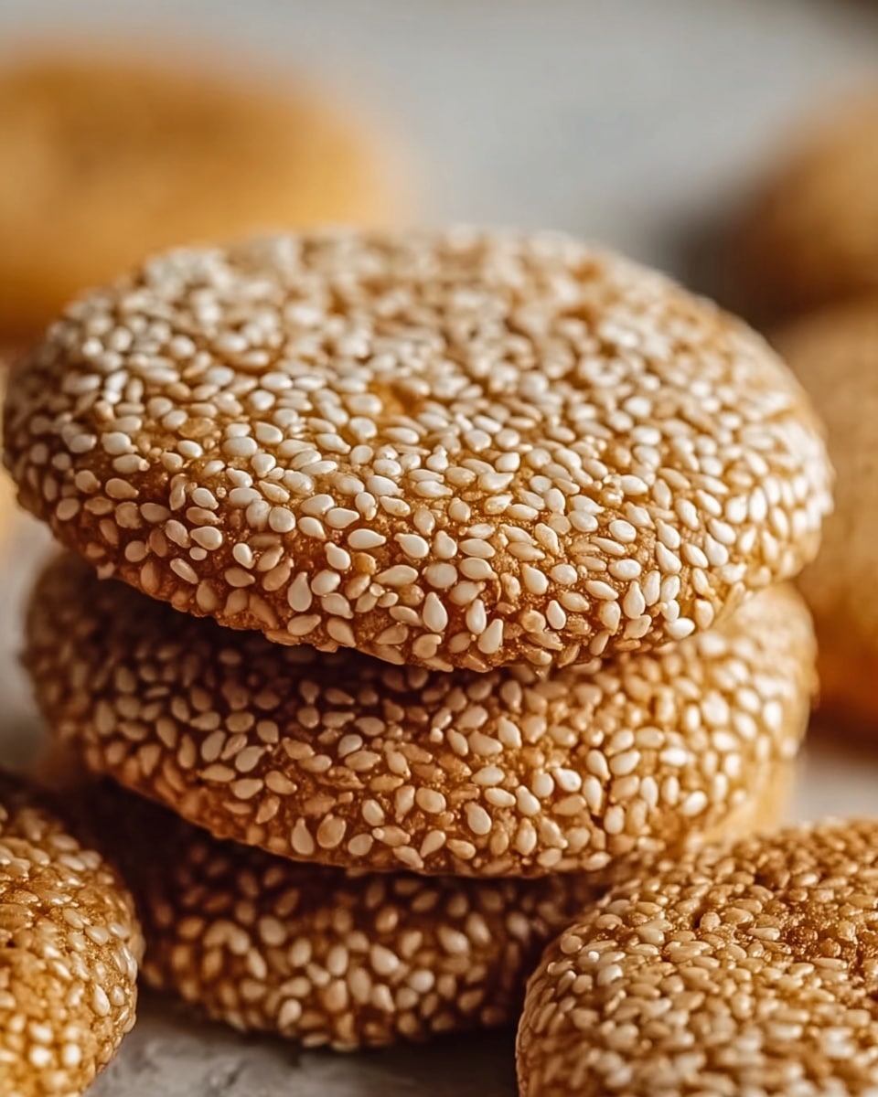 Irresistibly Chewy Sesame Honey Cookies Recipe - Recipe Image